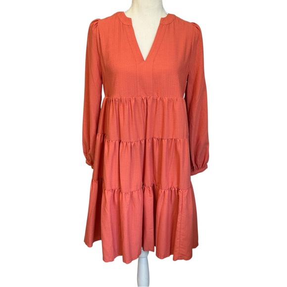 Maeve by Anthropologie Amber Tiered Ruffle Tunic Dress NWT Women’s Size XSP - Picture 1 of 12